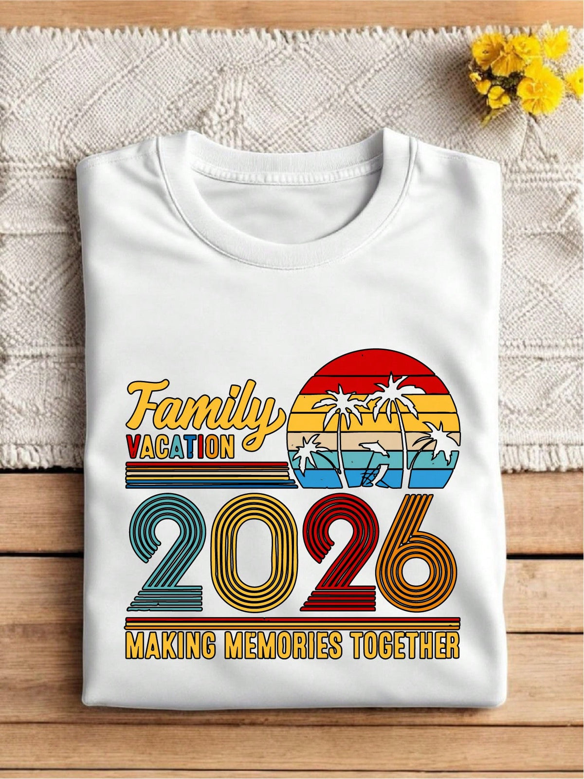 Vintage Family Vacation 2026 T-Shirt