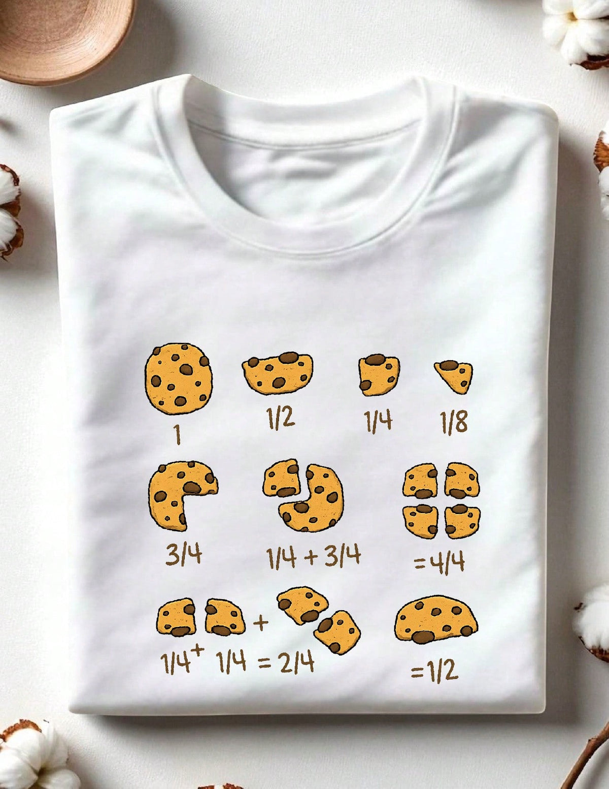 Math Teachers Chocolate Cookie T-Shirt