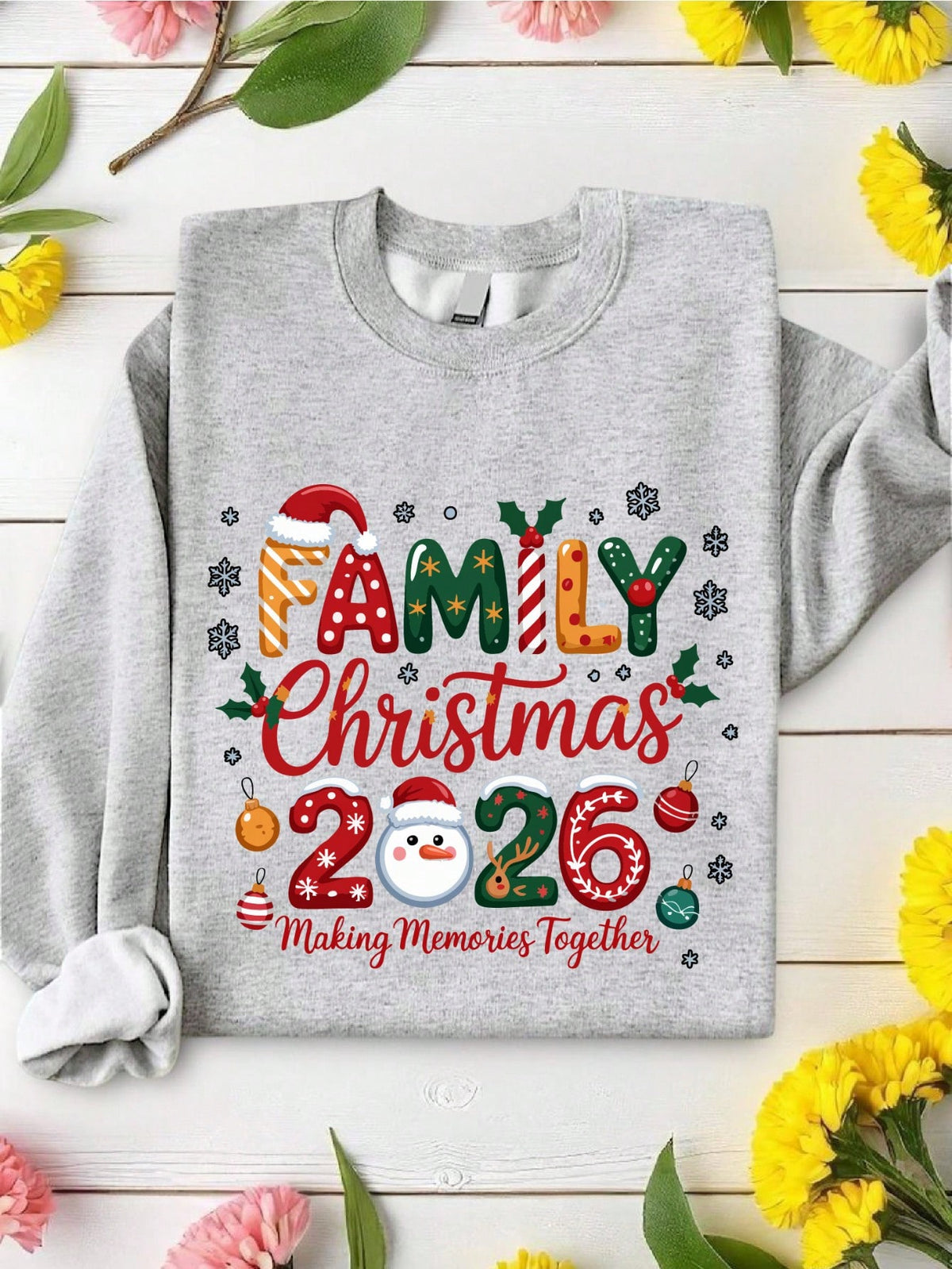 Snowman Family Christmas 2026 Sweatshirt