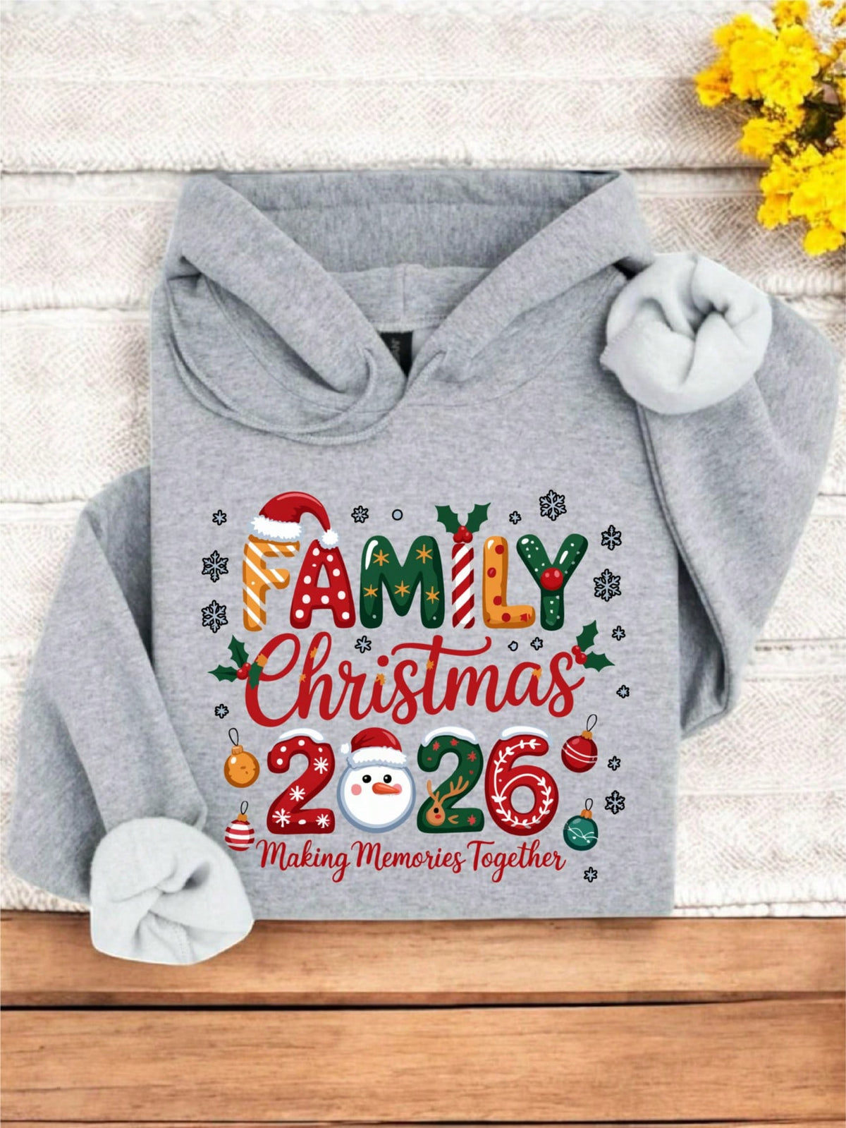 Snowman Family Christmas 2026 Hoodie