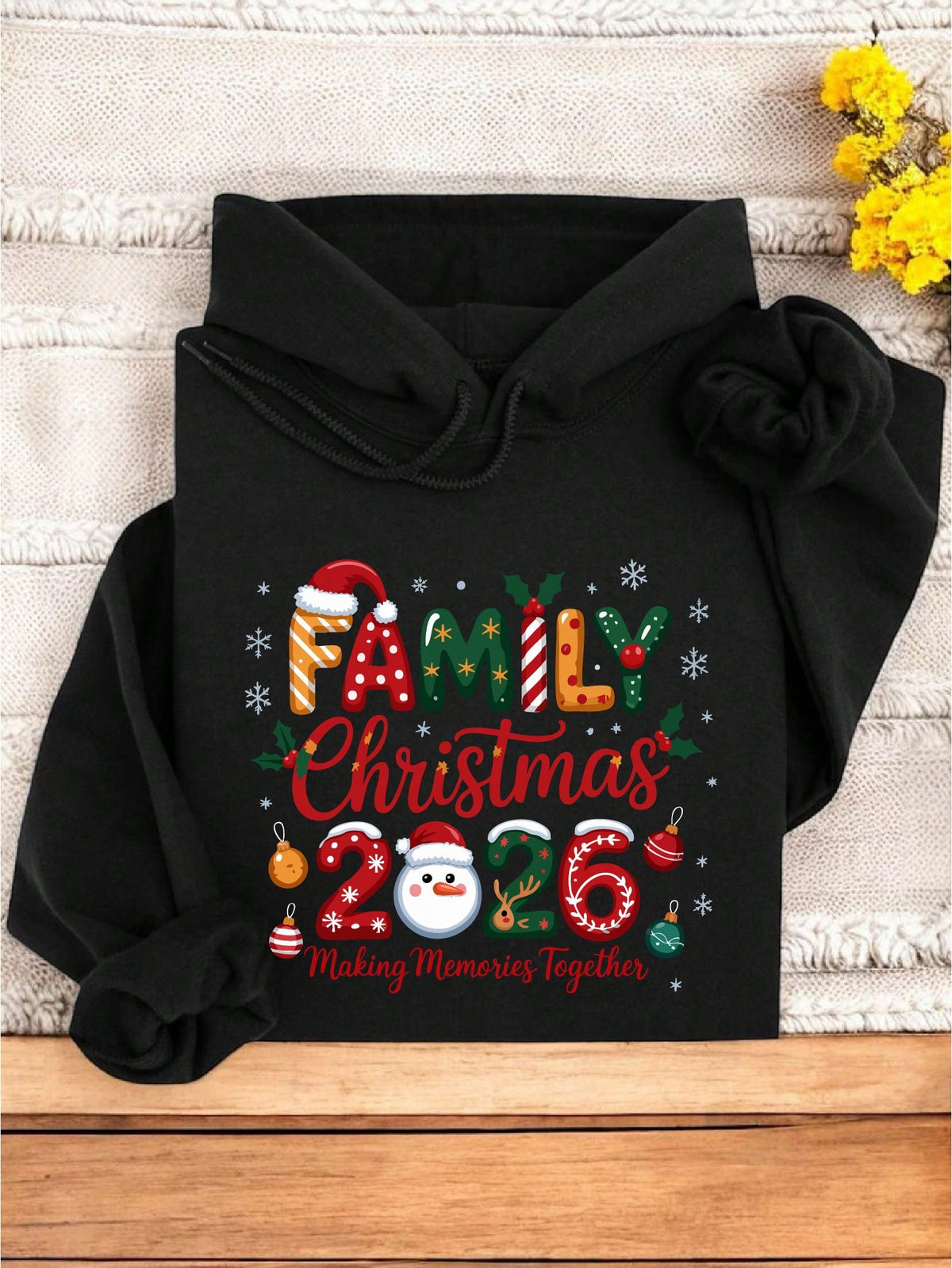 Snowman Family Christmas 2026 Hoodie