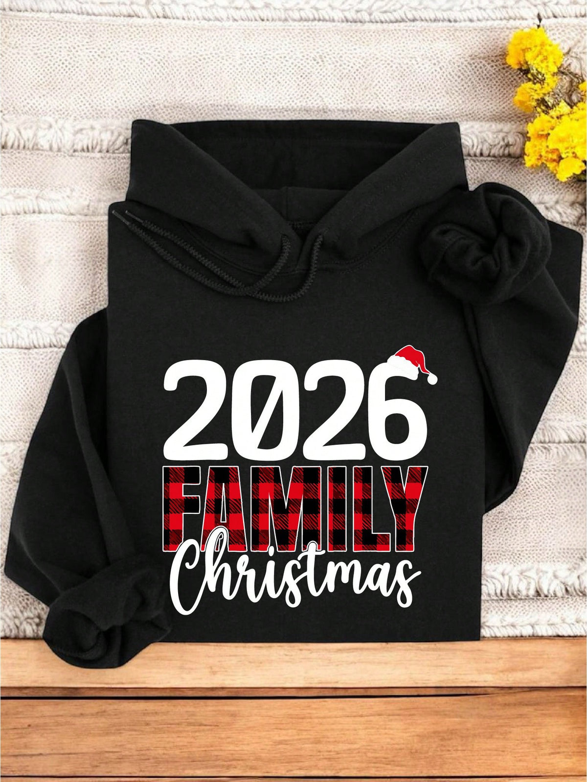 Red Buffalo Plaid 2026 Christmas Hoodie