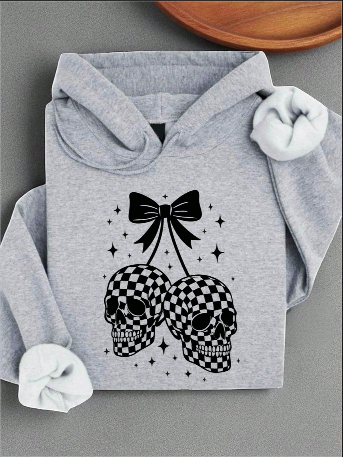 Coquette Skull Hoodie