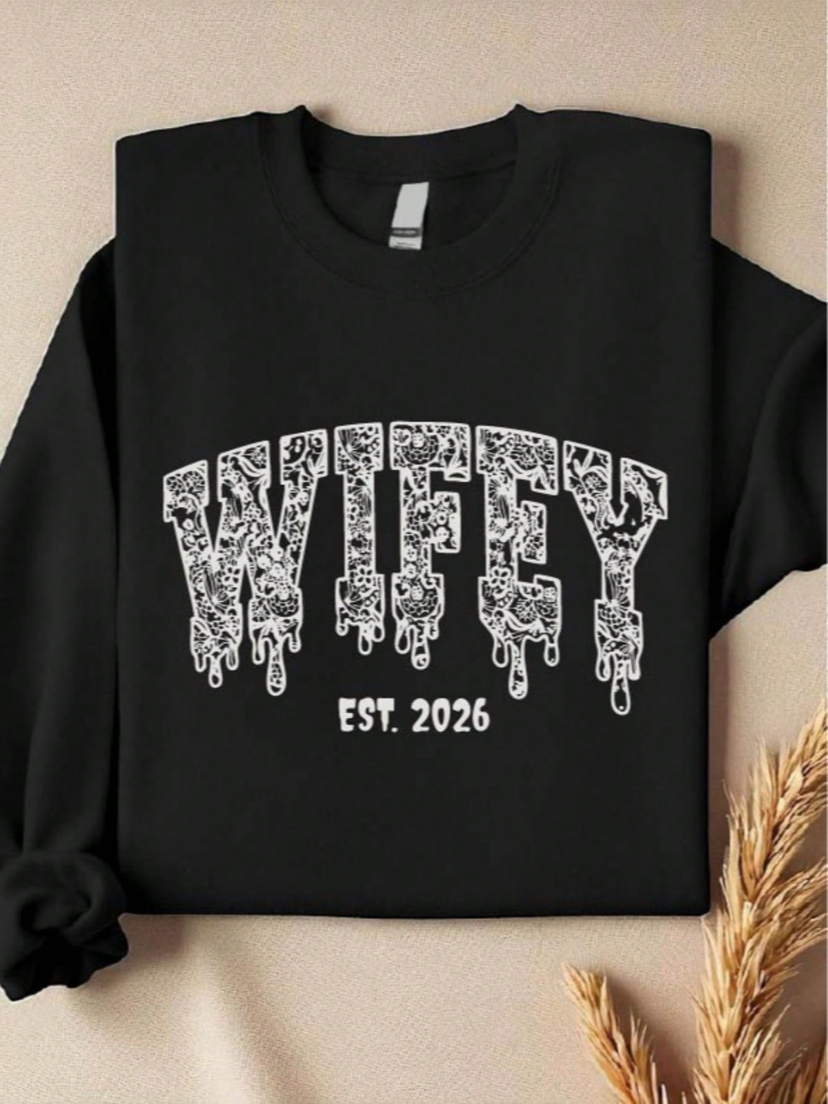 1 PC Wifey Hubby Est.2026 Sweatshirt