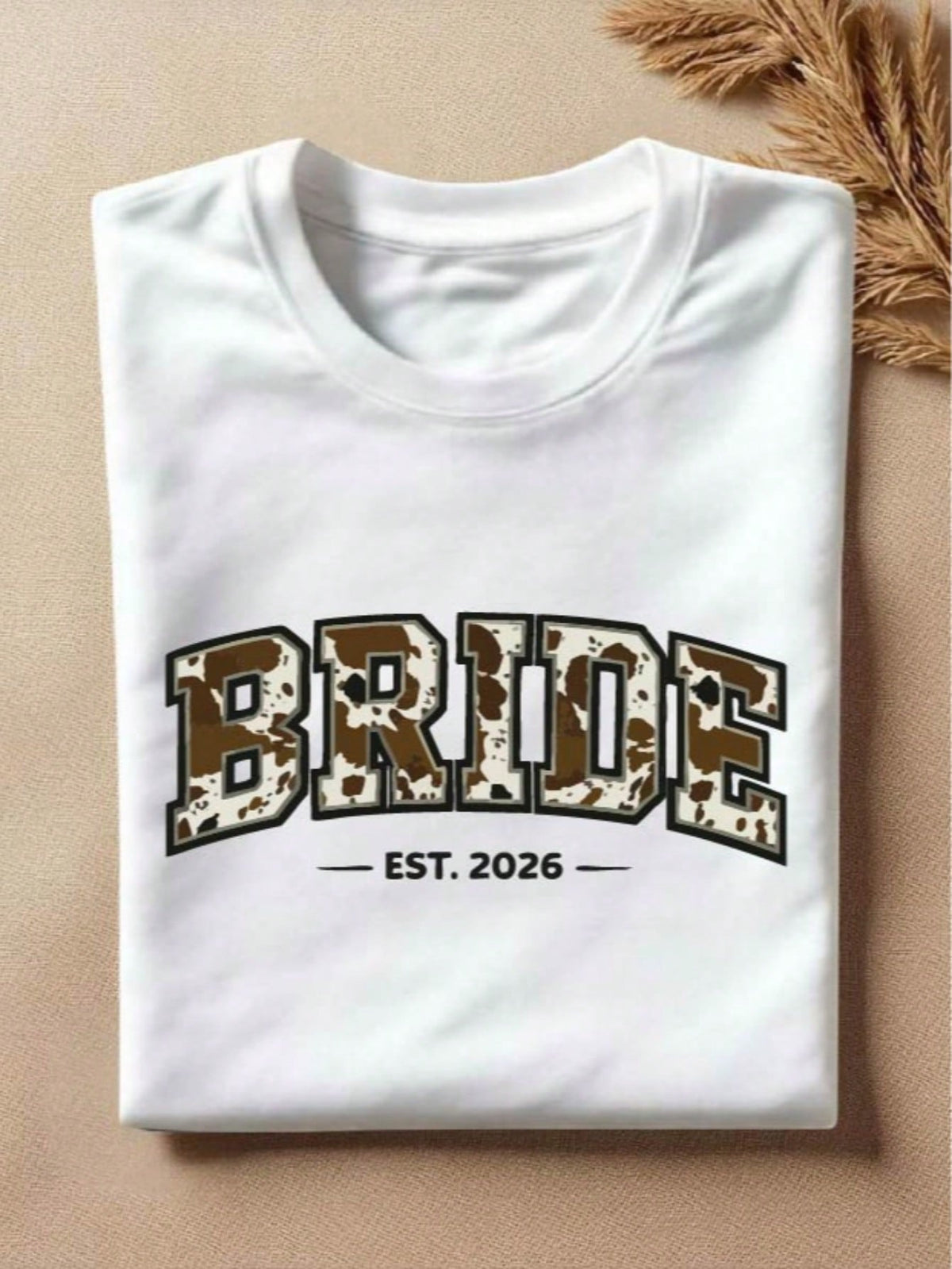 1 PC Bride Groom Est 2026 T-Shirt