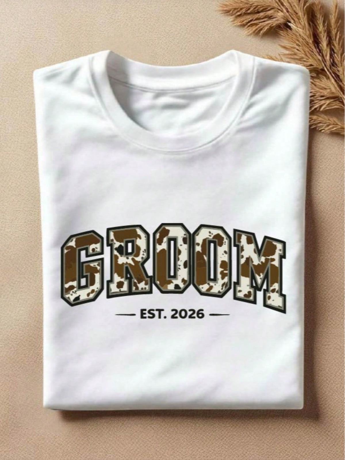 1 PC Bride Groom Est 2026 T-Shirt