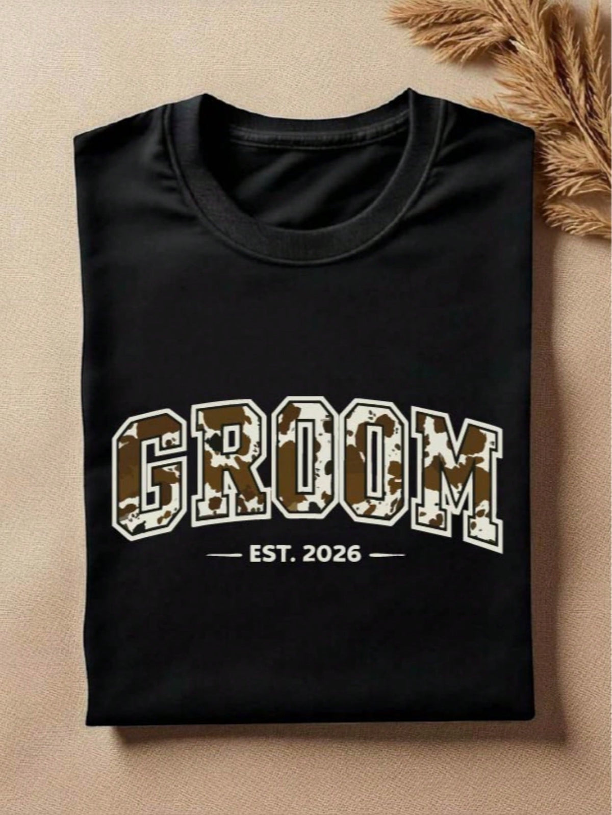 1 PC Bride Groom Est 2026 T-Shirt