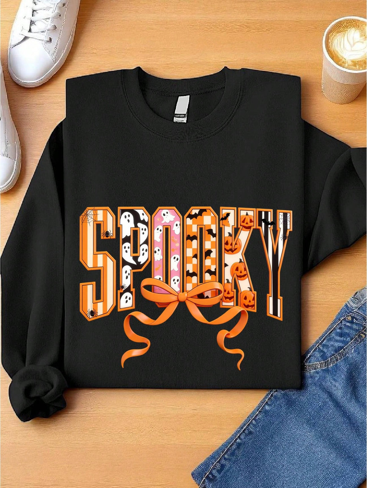 Spooky Coquette Bow Sweatshirt