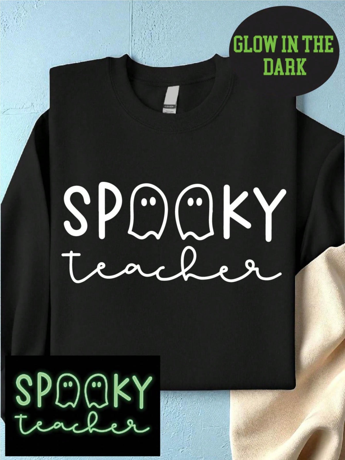Spooky Teacher Glow In Dark Sweatshirt