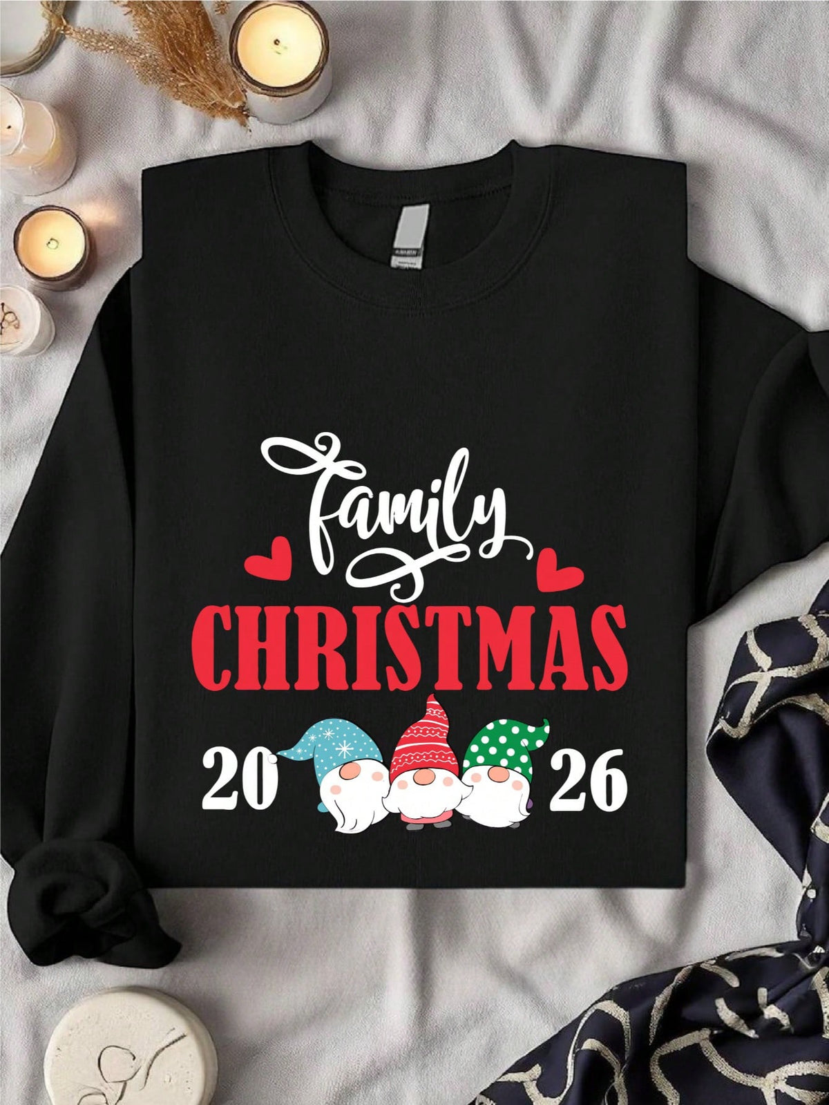 Retro Family Christmas 2026 Gnomes Sweatshirt