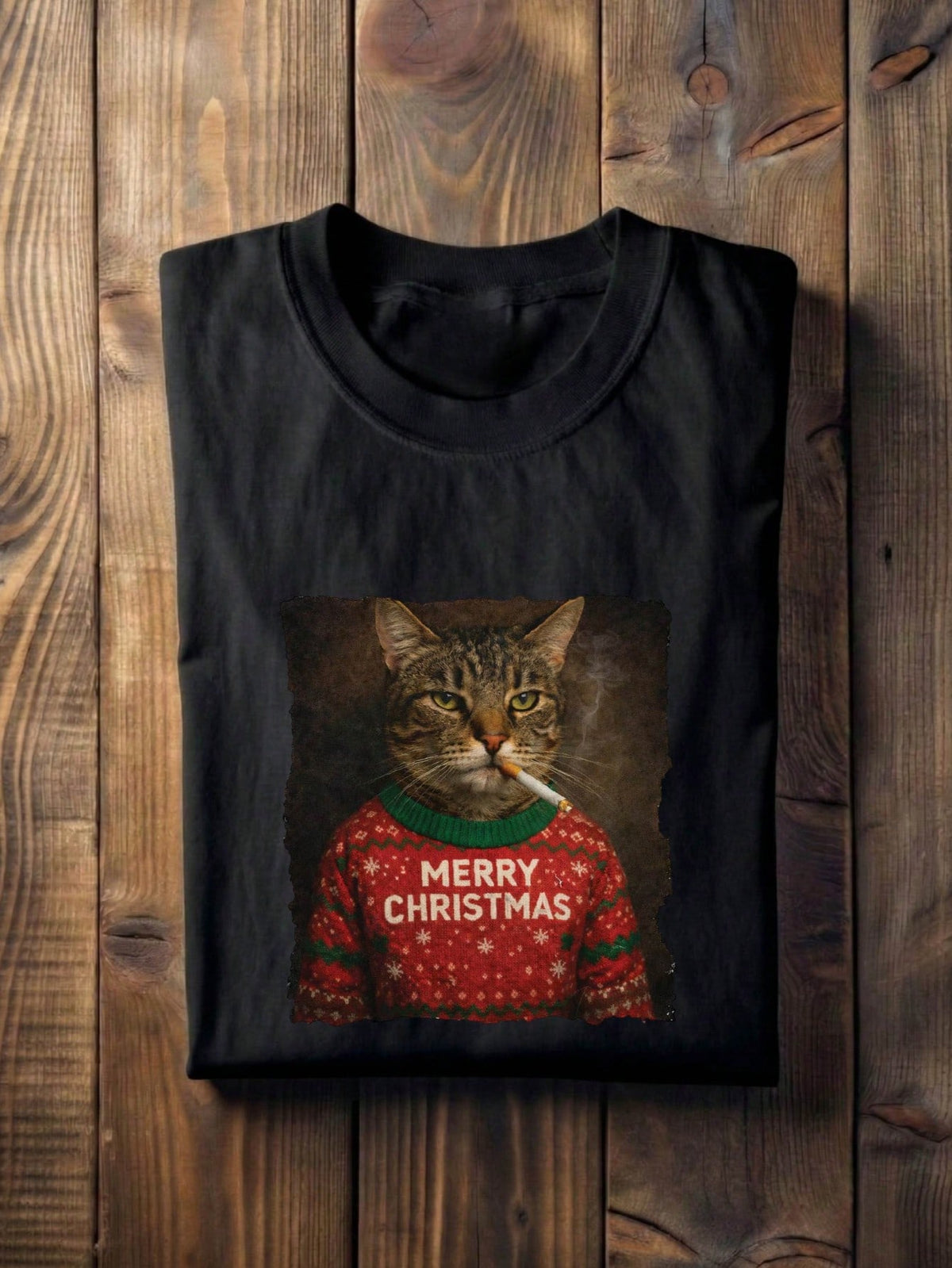 Merry Christmas Cat T-Shirt