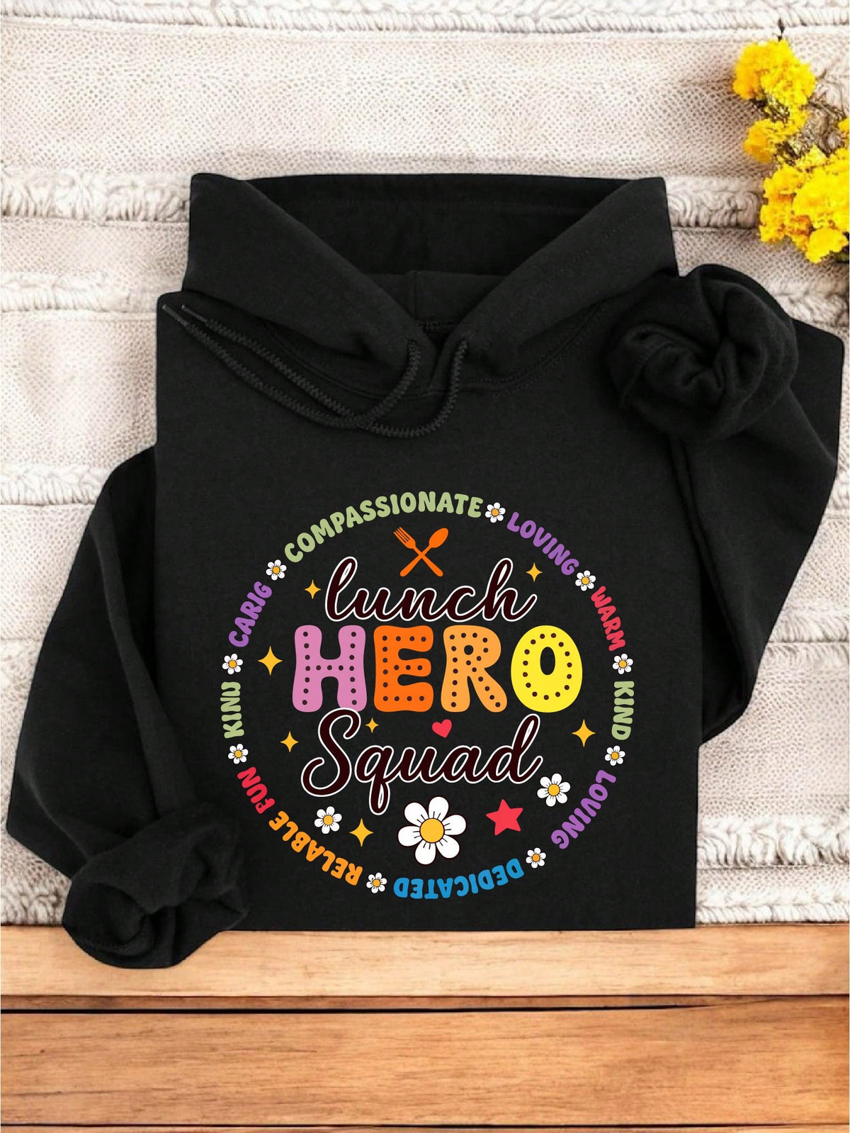 Retro Lunch Hero Crew Hoodie