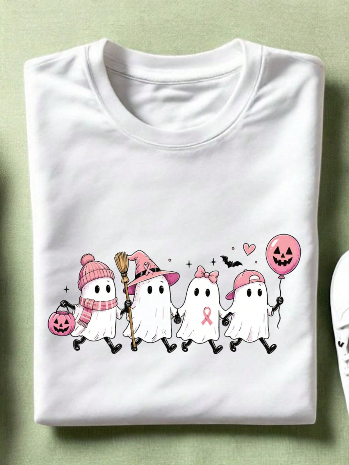 October Pink Ghost T-Shirt