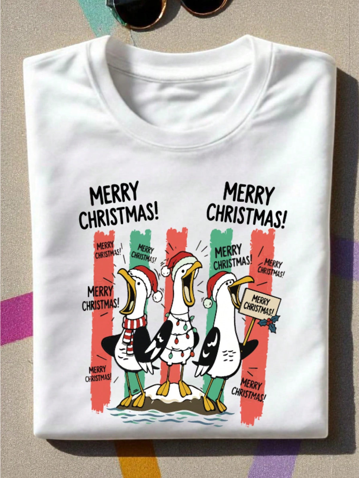Funny Goose Christmas T-Shirt