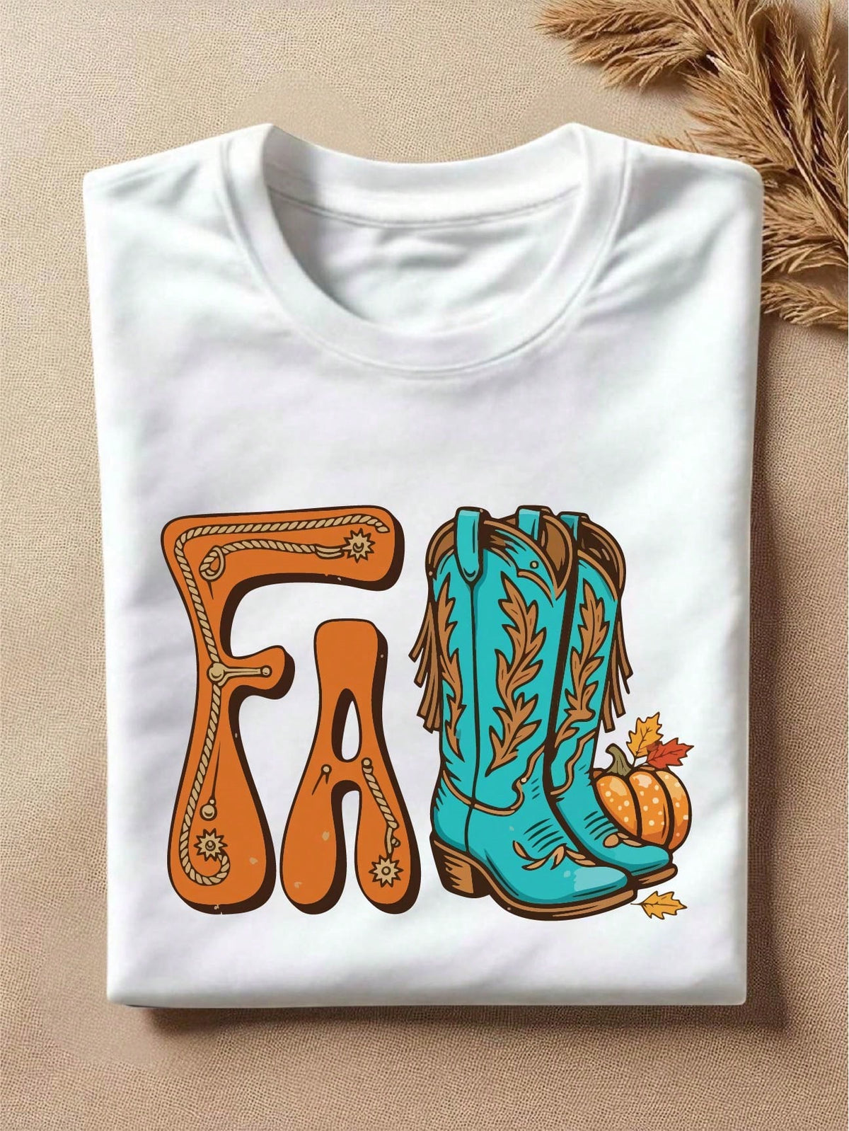 Fall Cowboy Boot T-Shirt