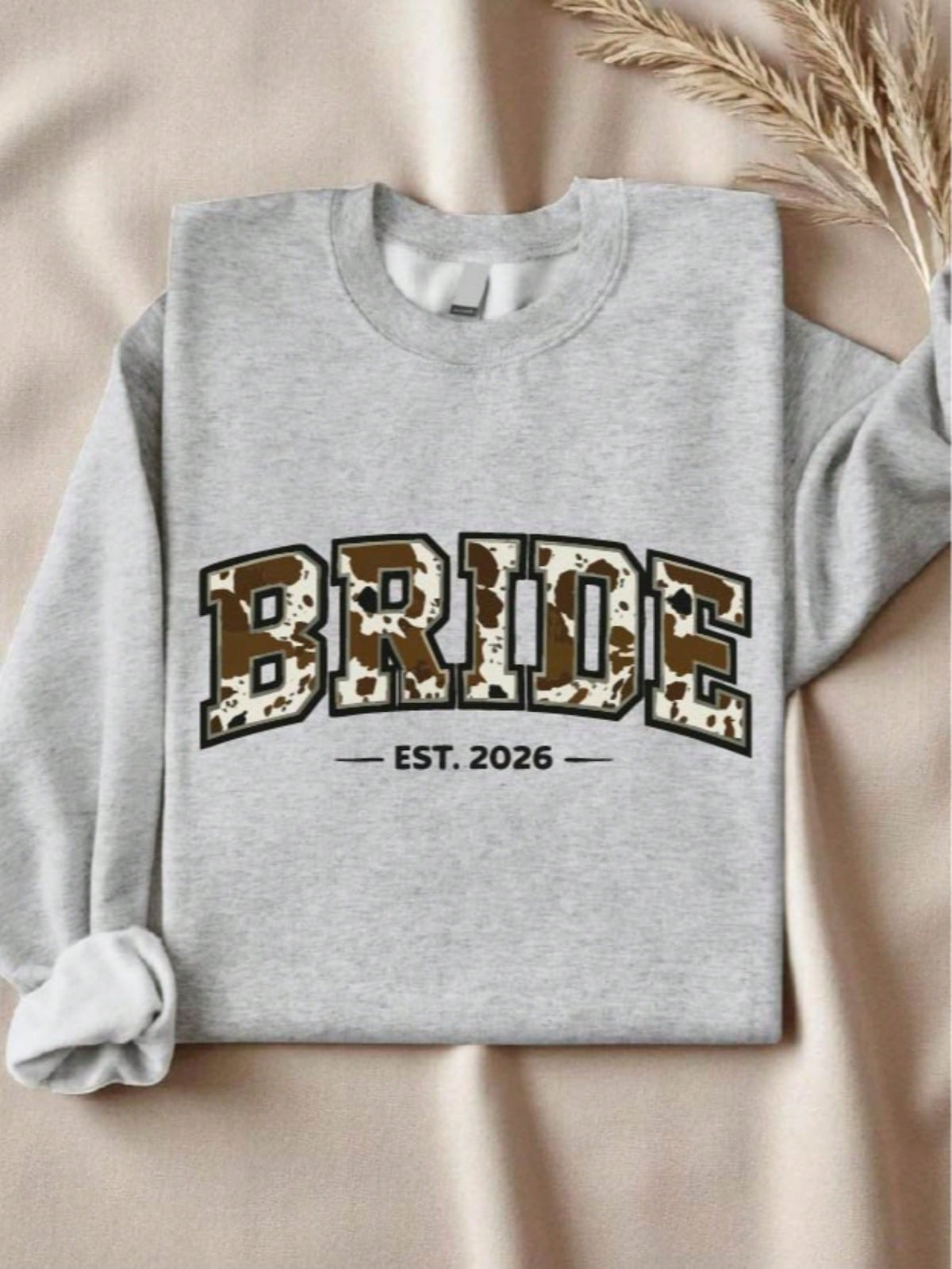 1 PC Bride Groom Est 2026 Sweatshirt