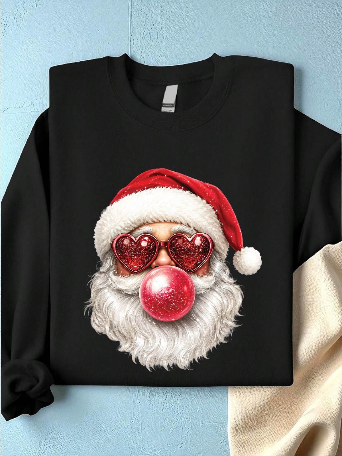 Santa Bubble Gum Christmas Sweatshirt