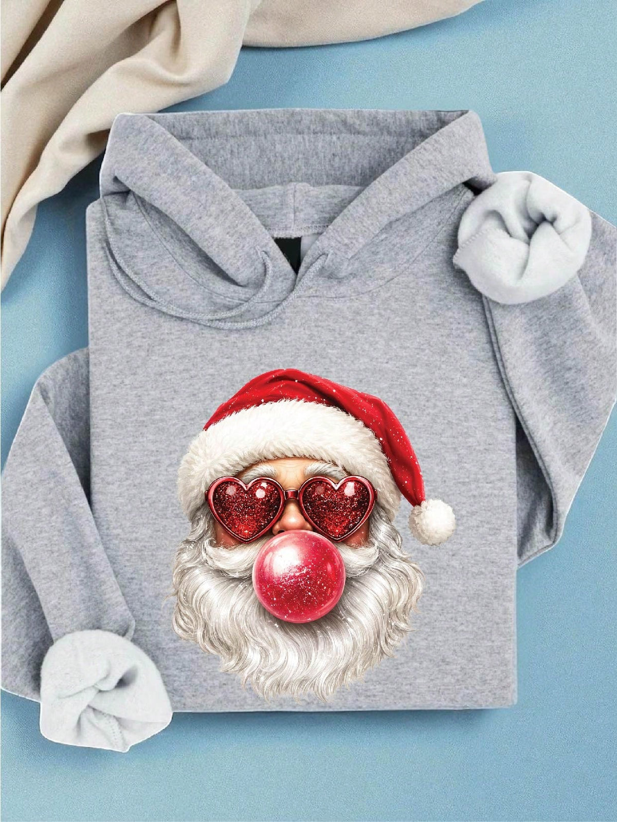 Santa Bubble Gum Christmas Hoodie