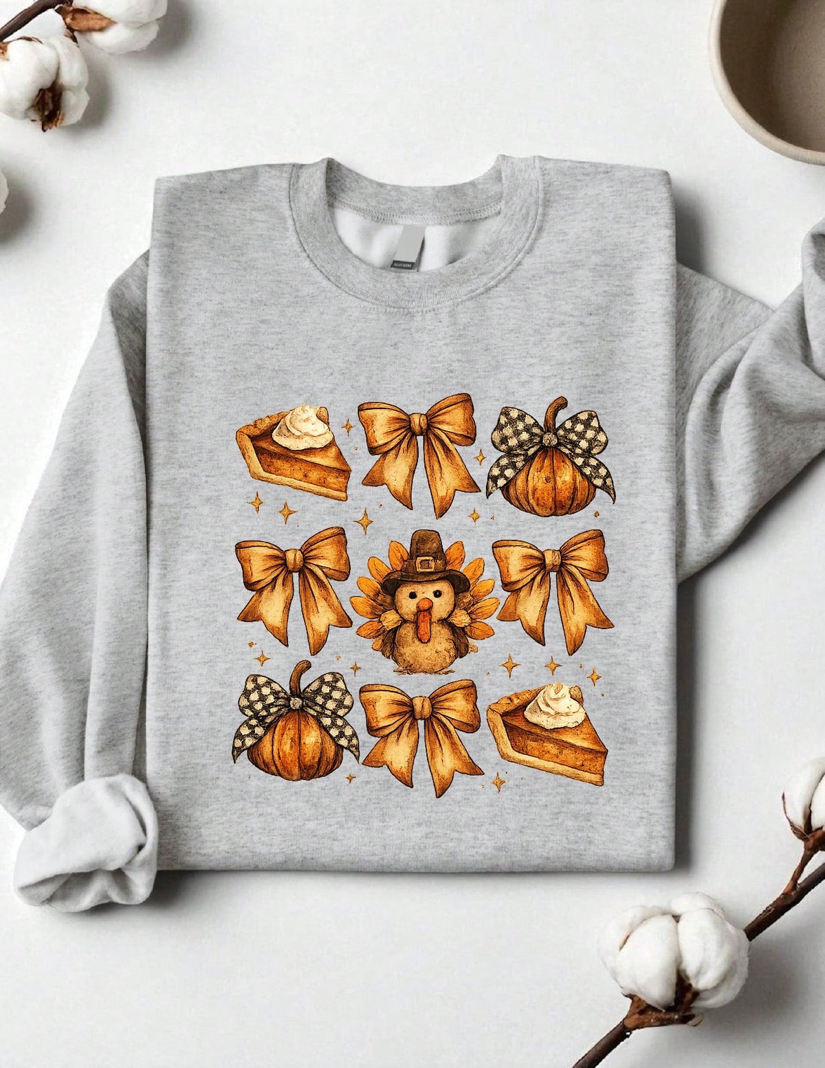 Coquette Bow Thanksgiving Sweatshirt