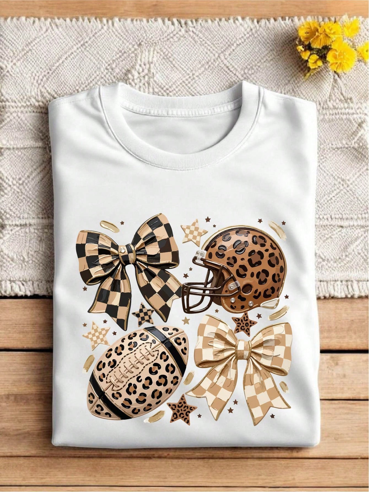 Leopard American Football T-Shirt
