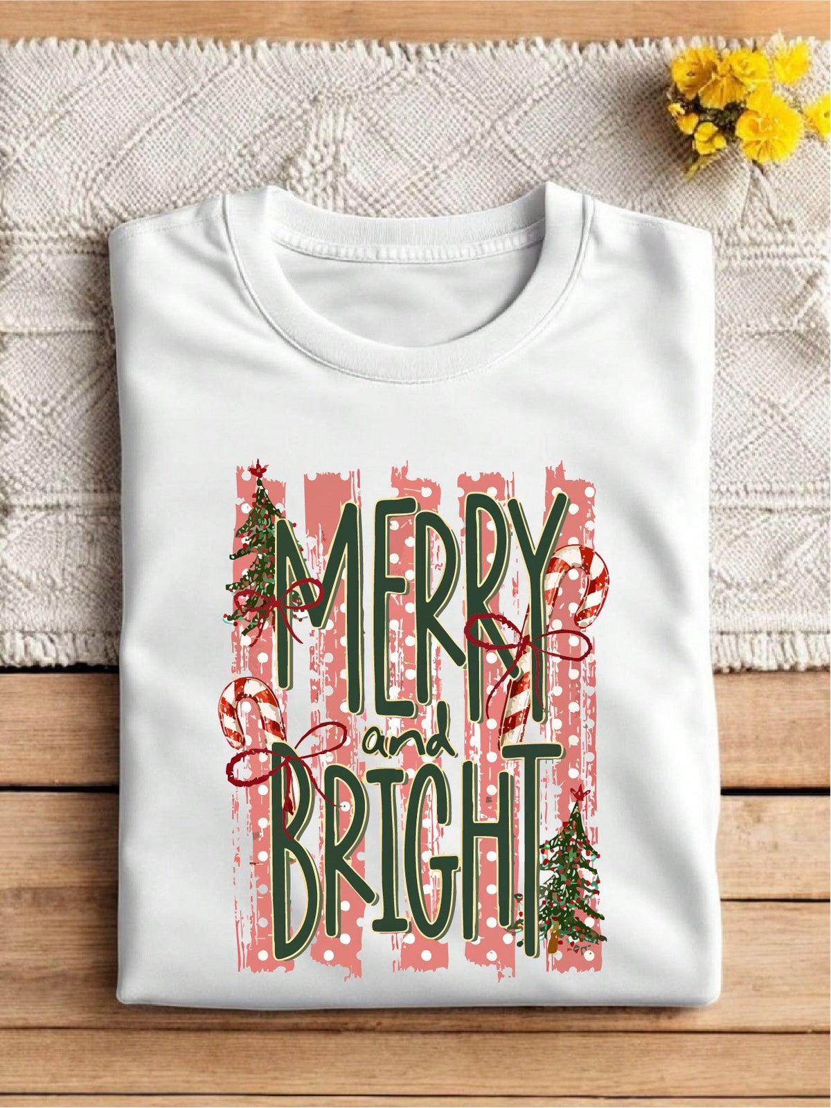 Stripes Merry And Bright T-Shirt