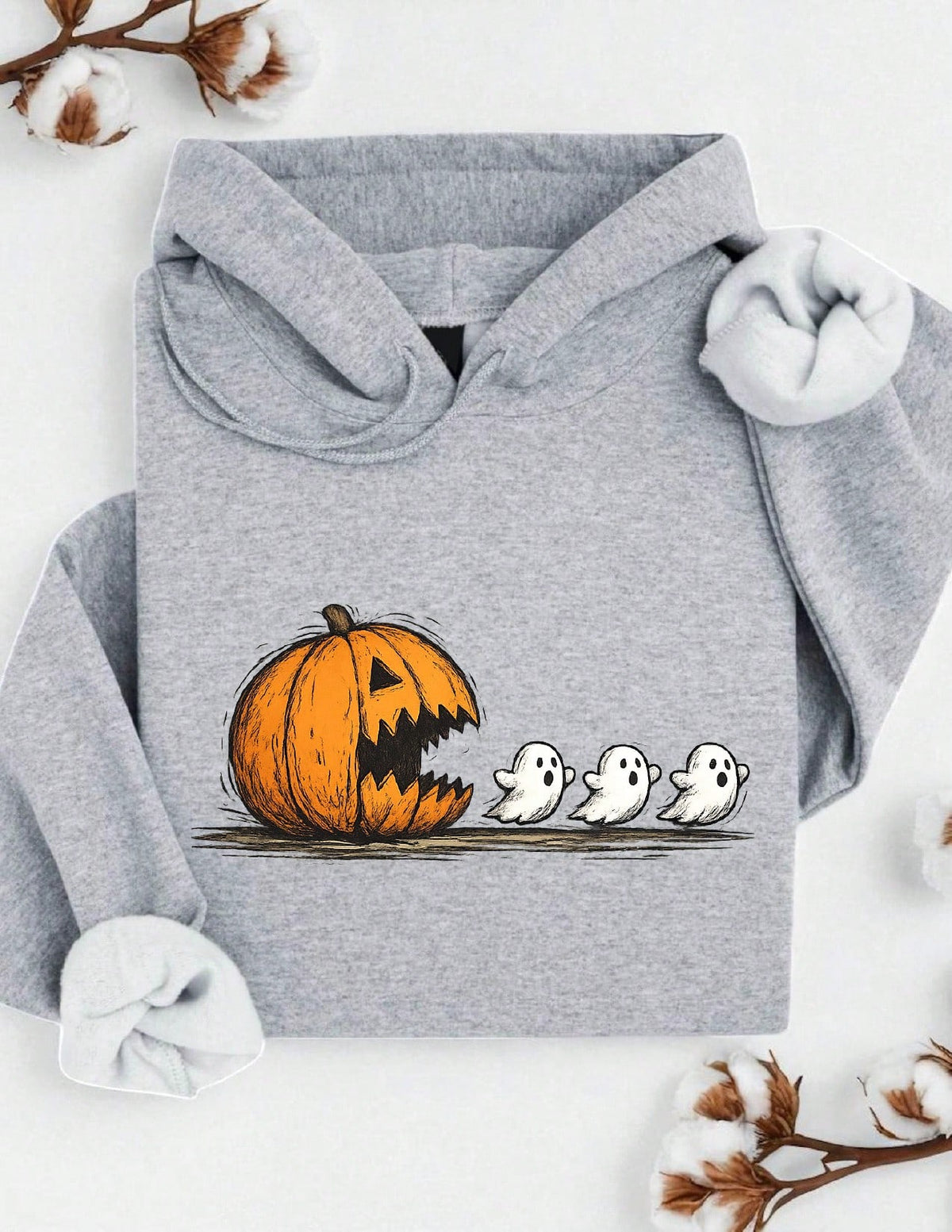 Halloween Pumpkin Eat Ghost Hoodie