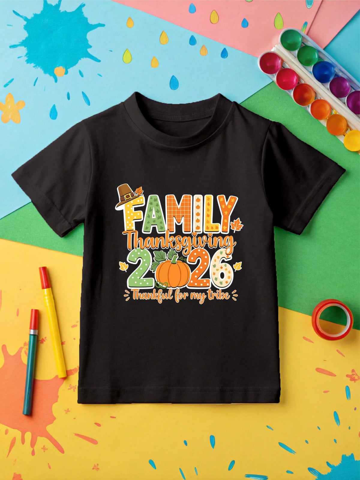 Family Thanksgiving 2026 Kids T-Shirt