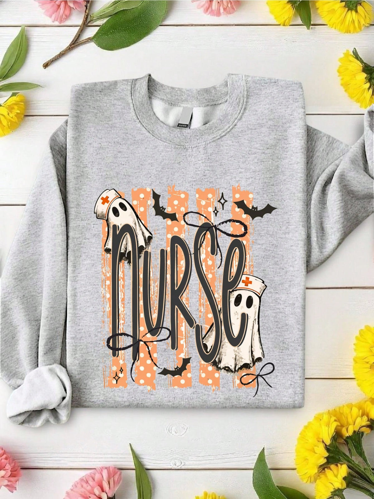 Halloween Nurse Ghost Sweatshirt