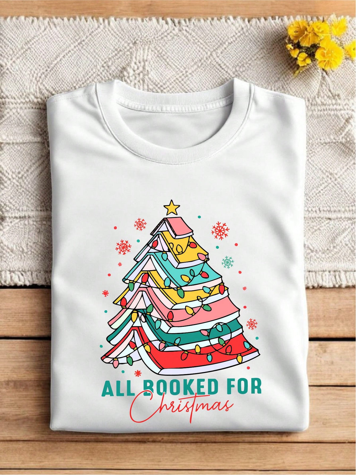 All Booked For Christmas T-Shirt