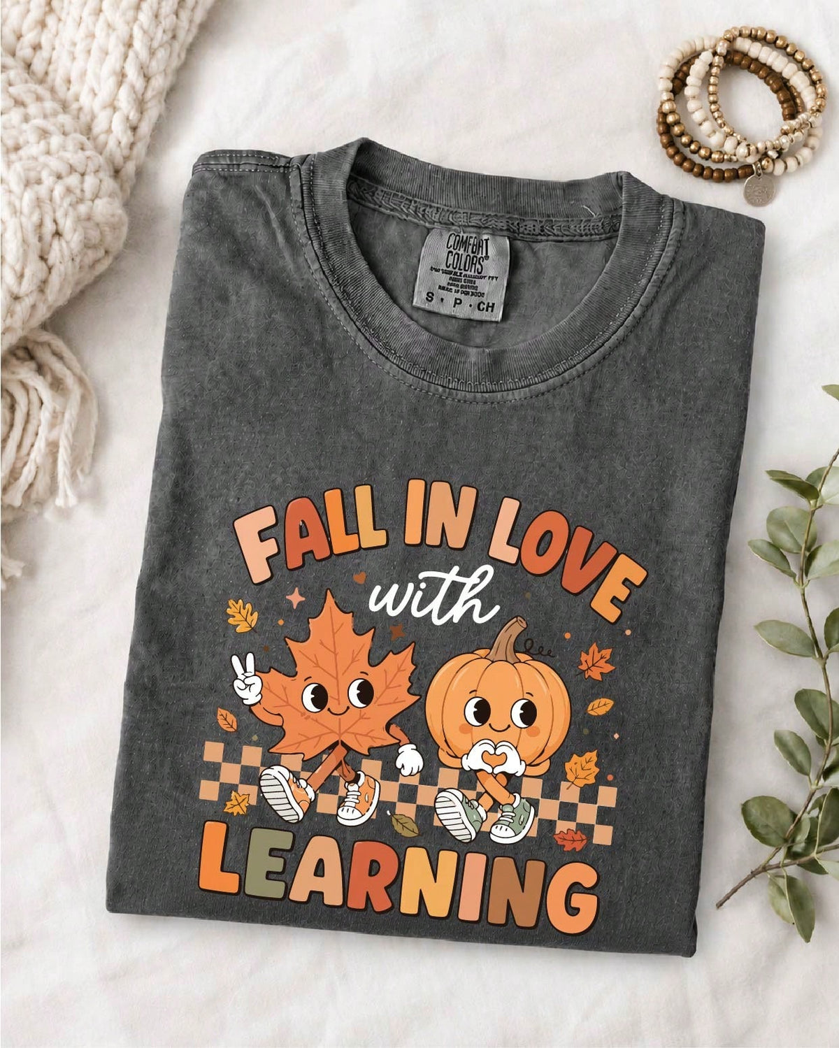 Fall In Love With Learning Teacher T-Shirt