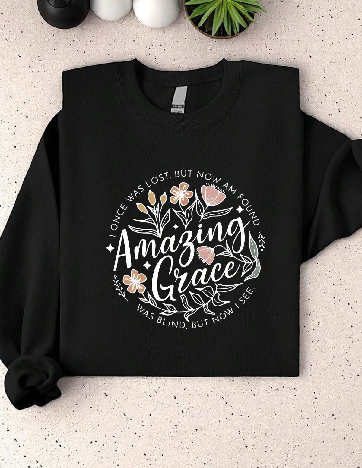 Amazing Grace Christian (DTF Graphic Print) Sweatshirt