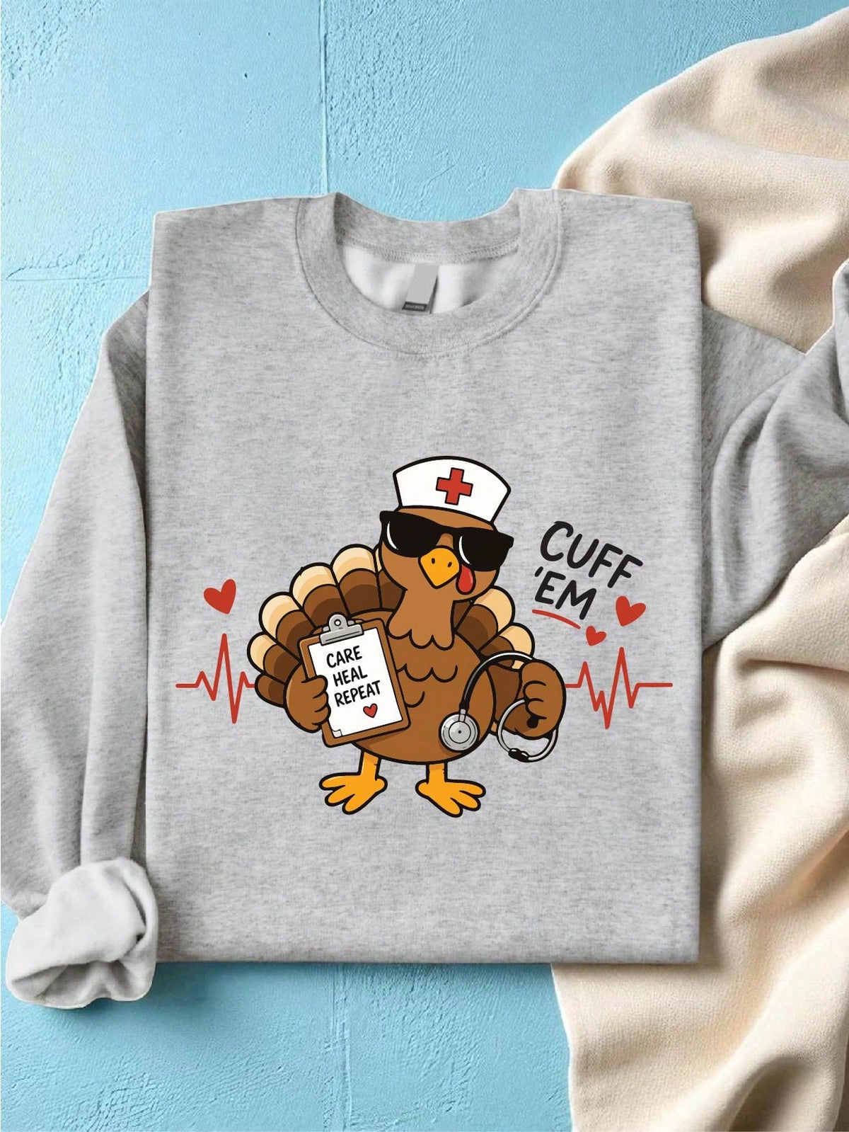 Turkey Nurse Thanksgiving Sweatshirt