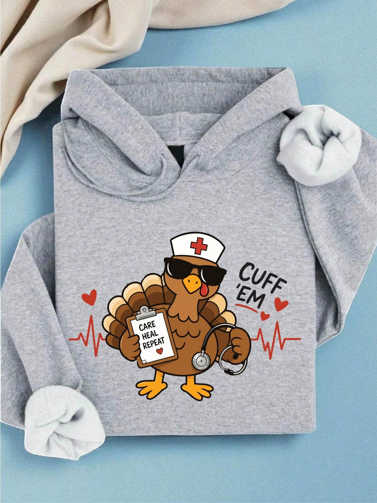 Turkey Nurse Thanksgiving Hoodie