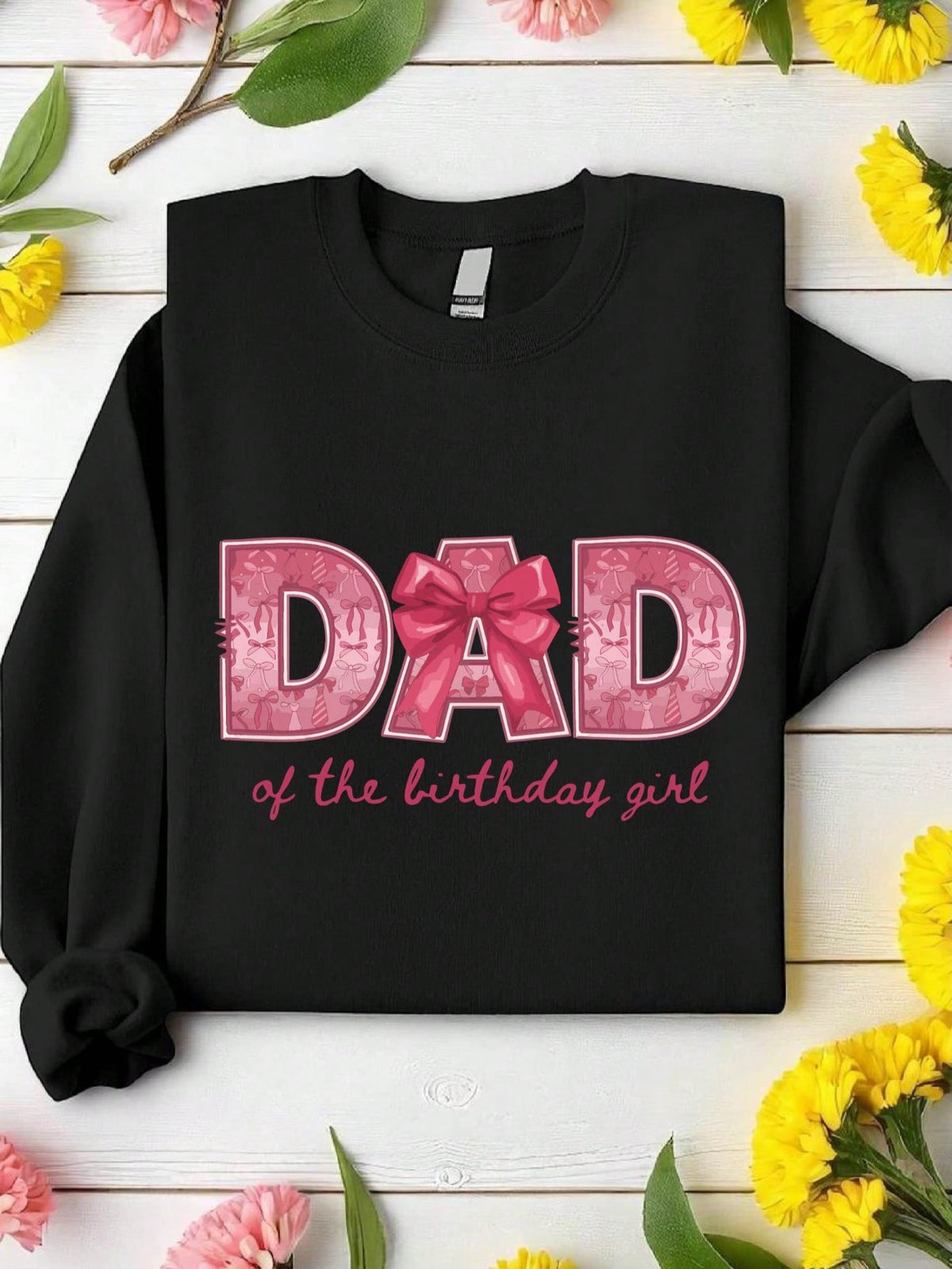 1PC Coquette Mom & Dad Of The Birthday Girl Sweatshirt