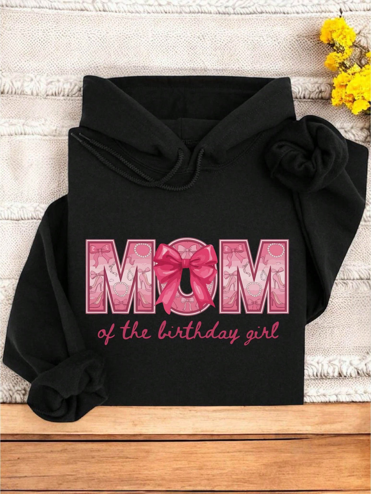 1PC Coquette Mom & Dad Of The Birthday Girl Hoodie