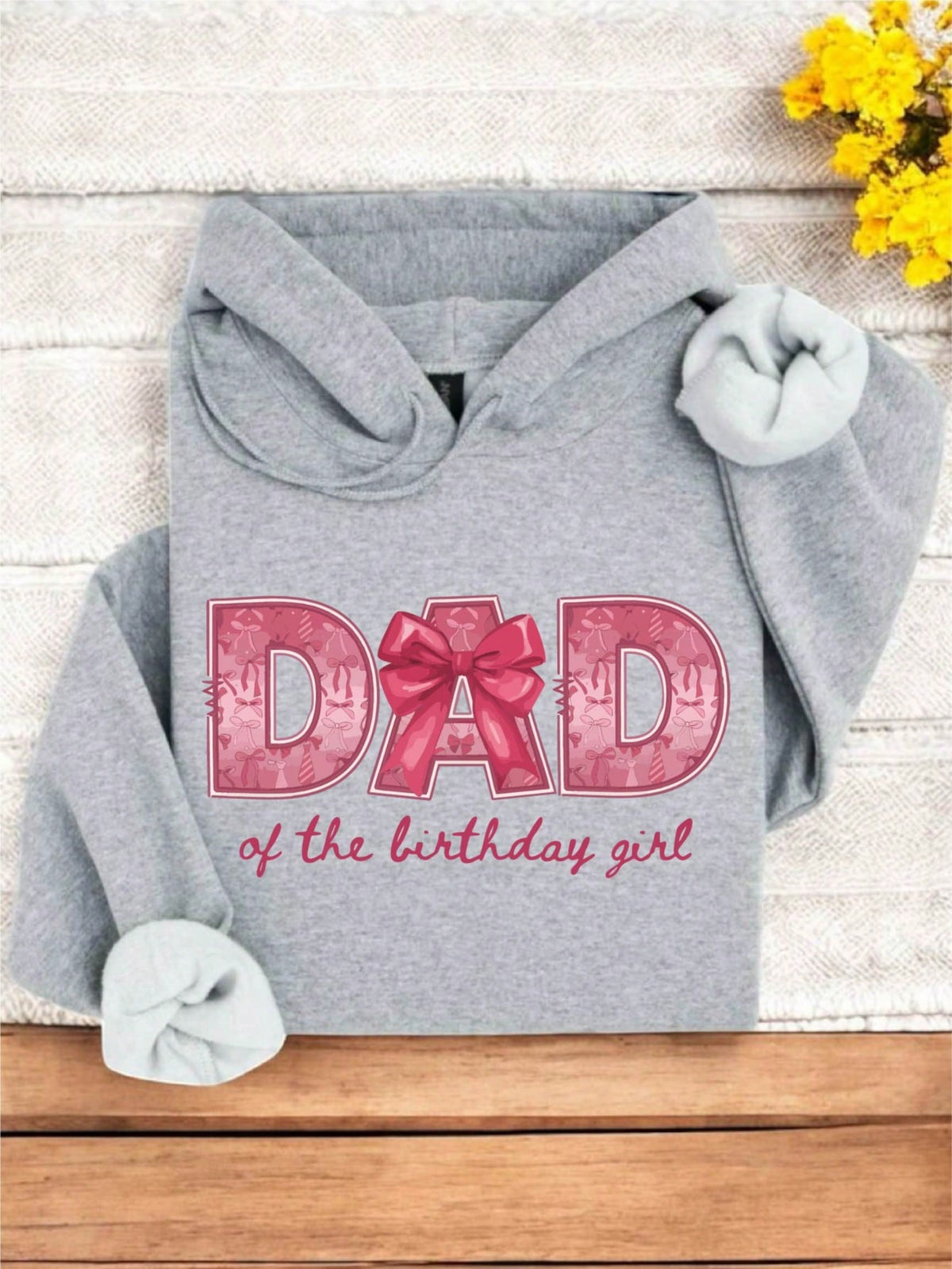 1PC Coquette Mom & Dad Of The Birthday Girl Hoodie