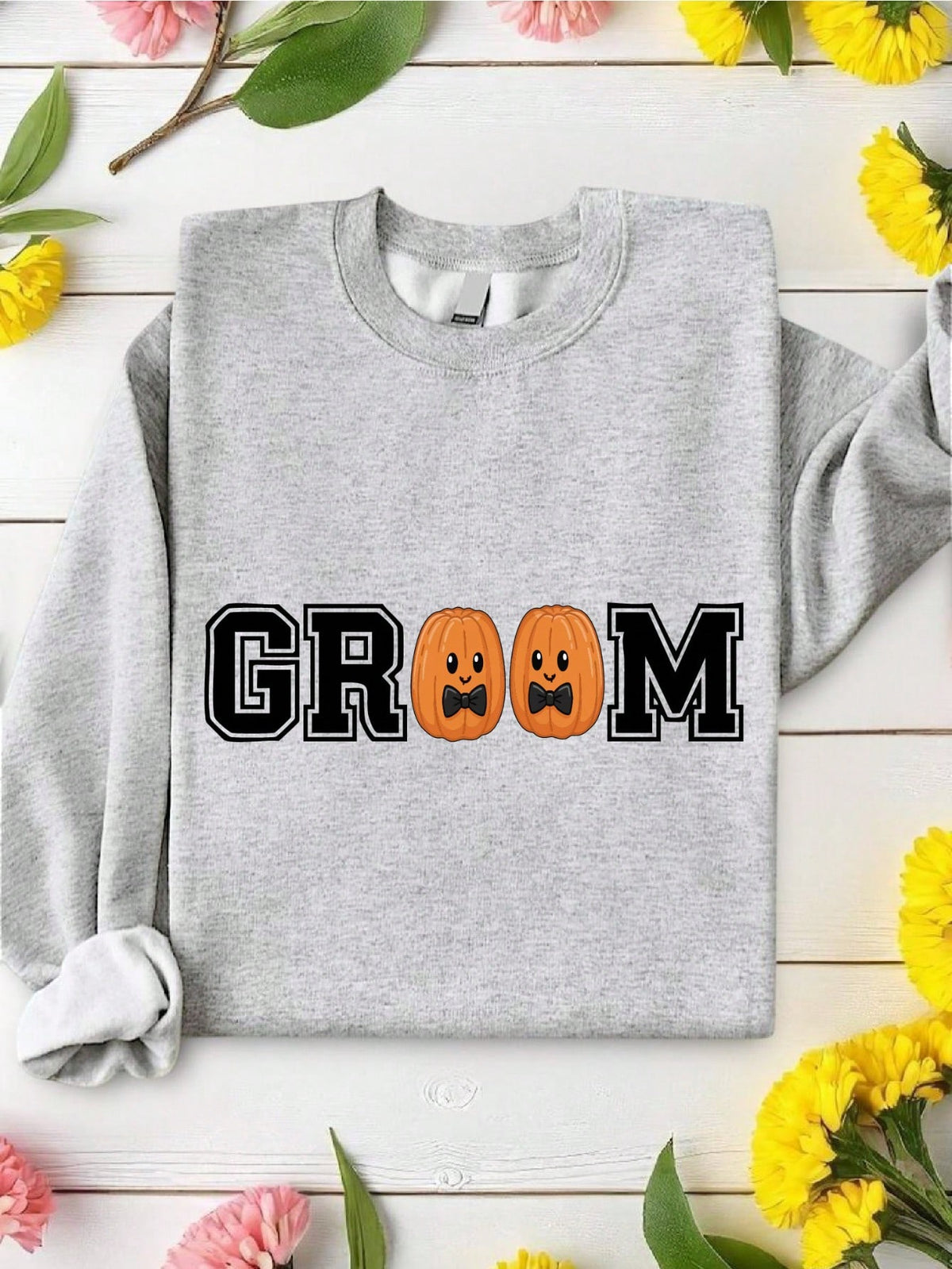 1PC Bride & Groom Pumpkin Sweatshirt