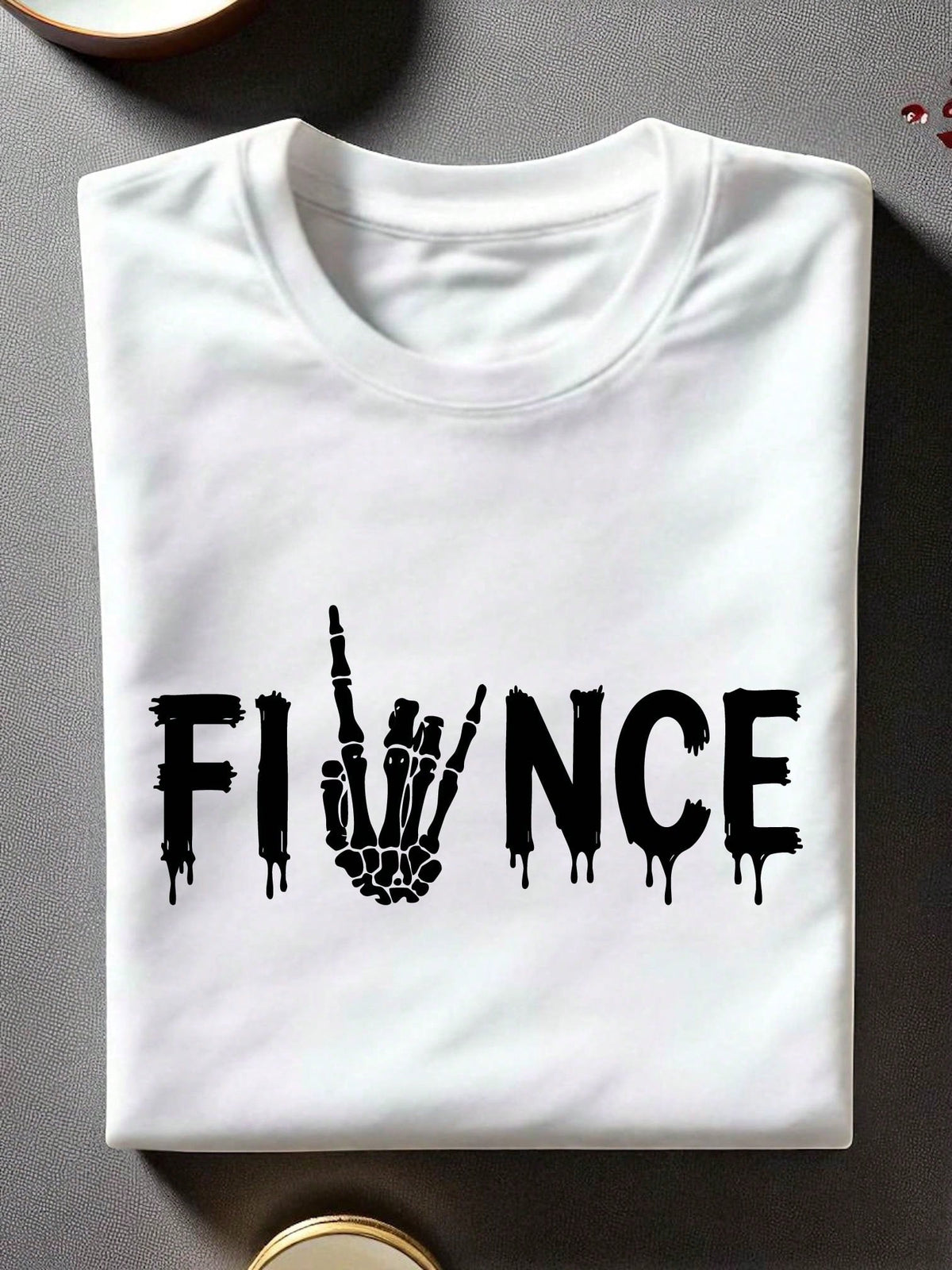 1PC Skull Fiancée And Fiancé Unisex T-Shirt