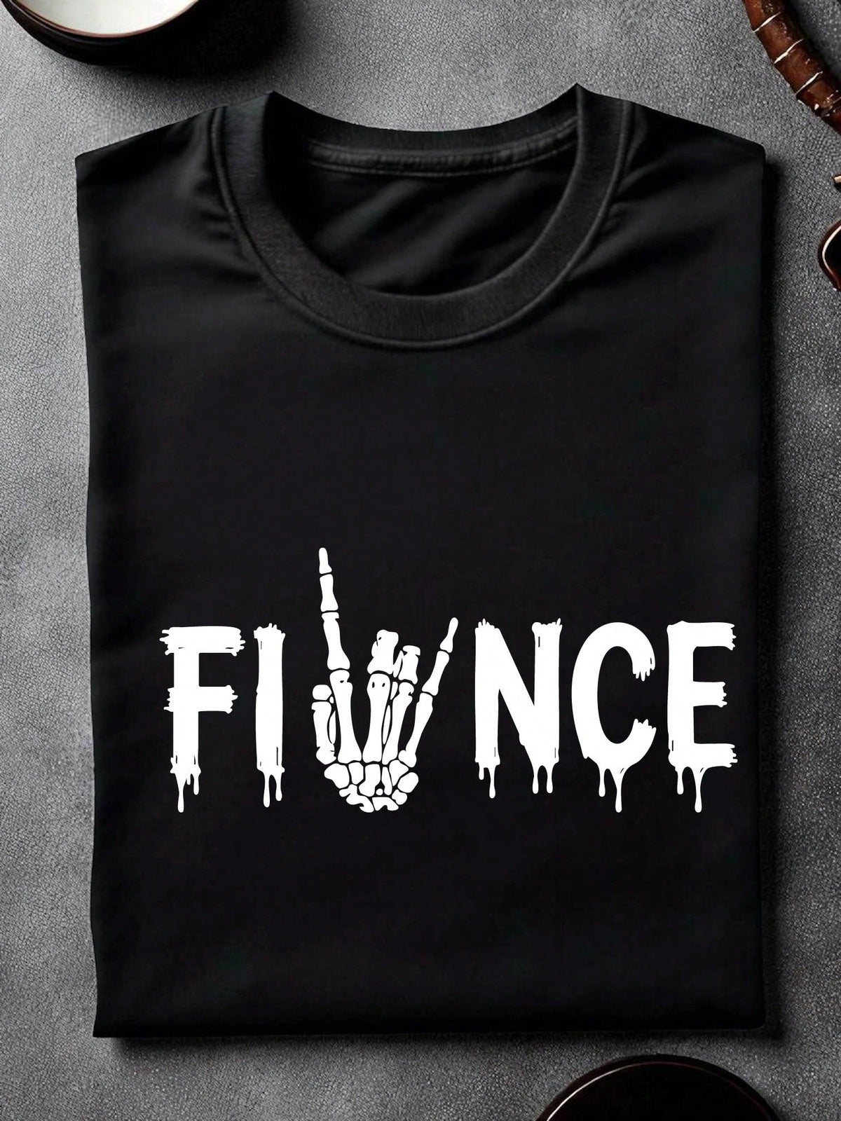 1PC Skull Fiancée And Fiancé Unisex T-Shirt
