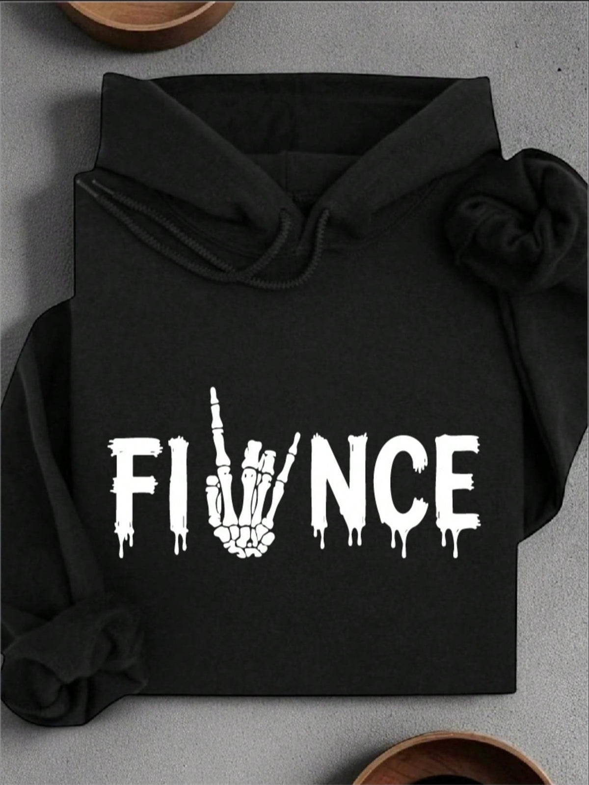 1PC Skull Fiancée And Fiancé Unisex Hoodie