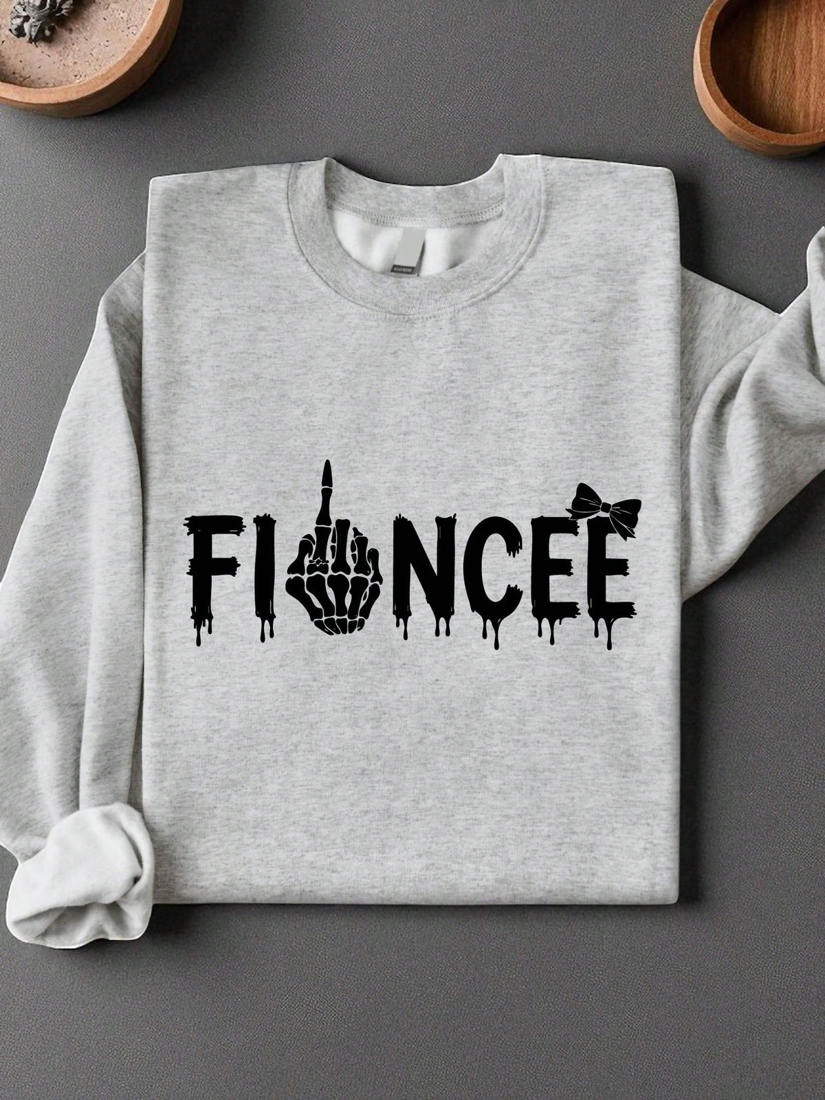 1PC Skull Fiancée And Fiancé Swearshirt Sweatshirt