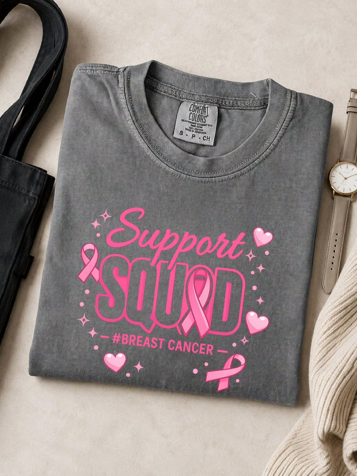 Support Squad Breast Cancer T-Shirt