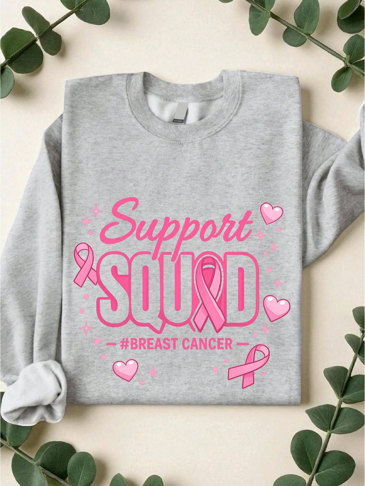 Support Squad Breast Cancer Sweatshirt