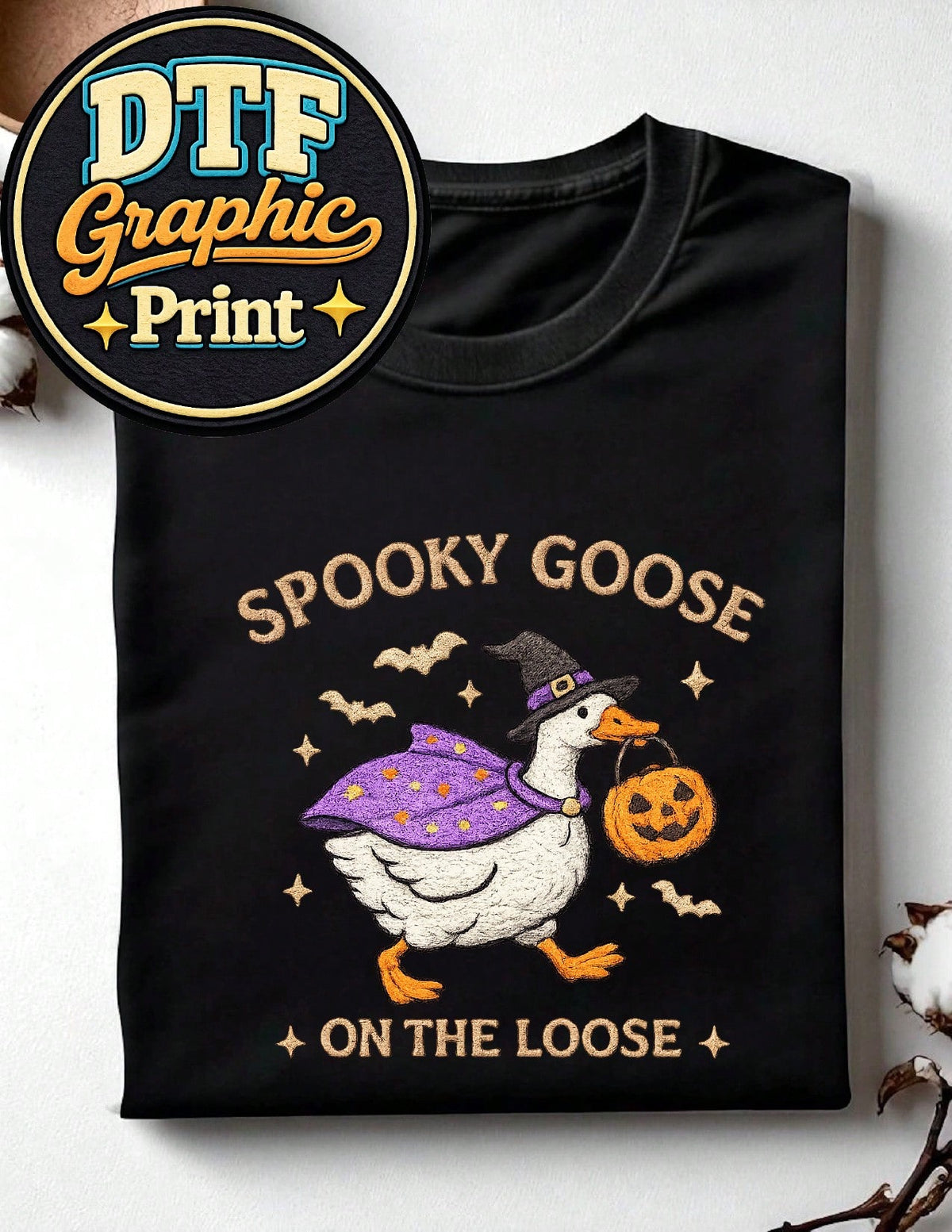 Spooky Goose (DTF Graphic Print) T-Shirt