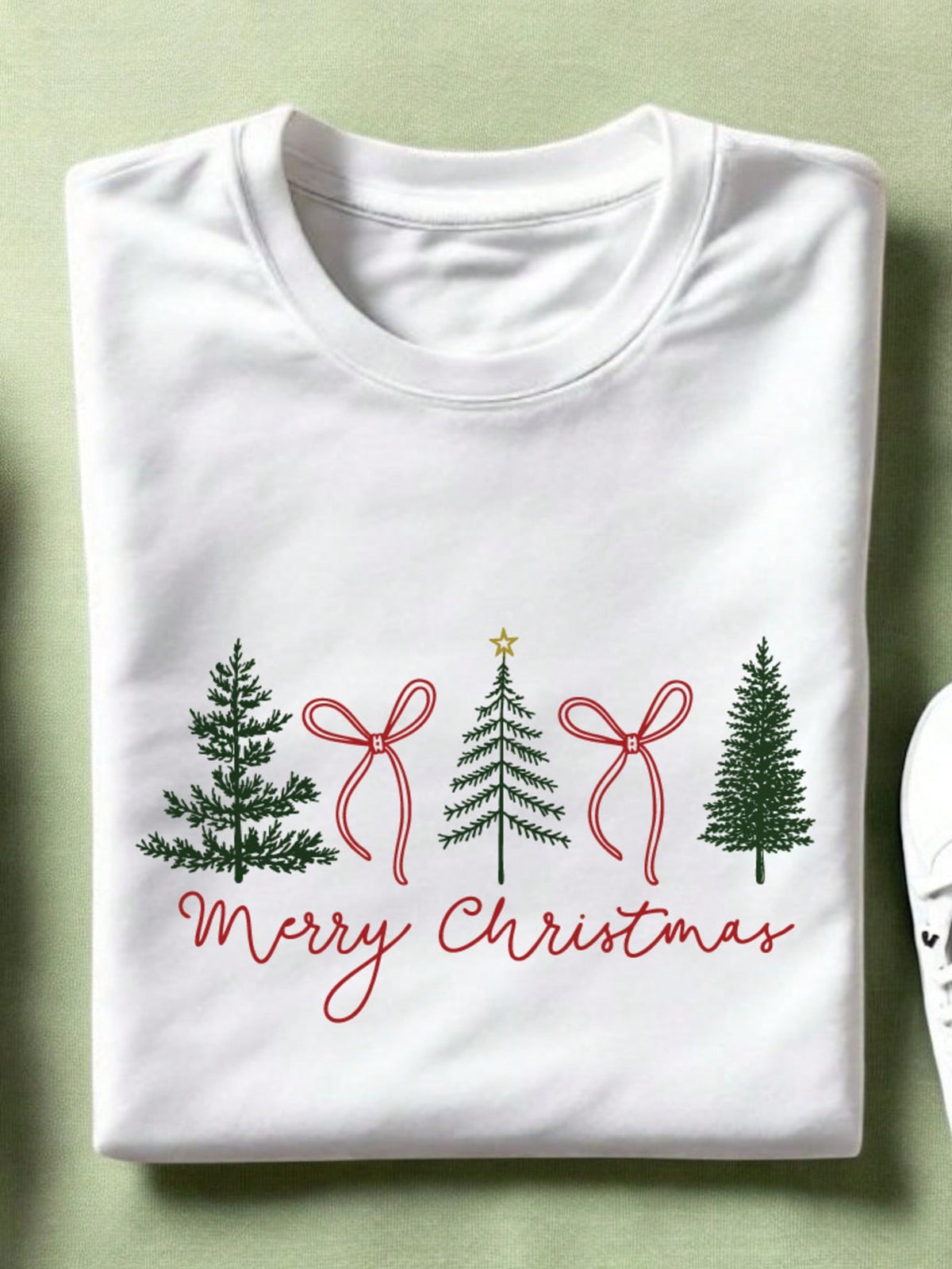 Christmas Coquette Bow T-Shirt