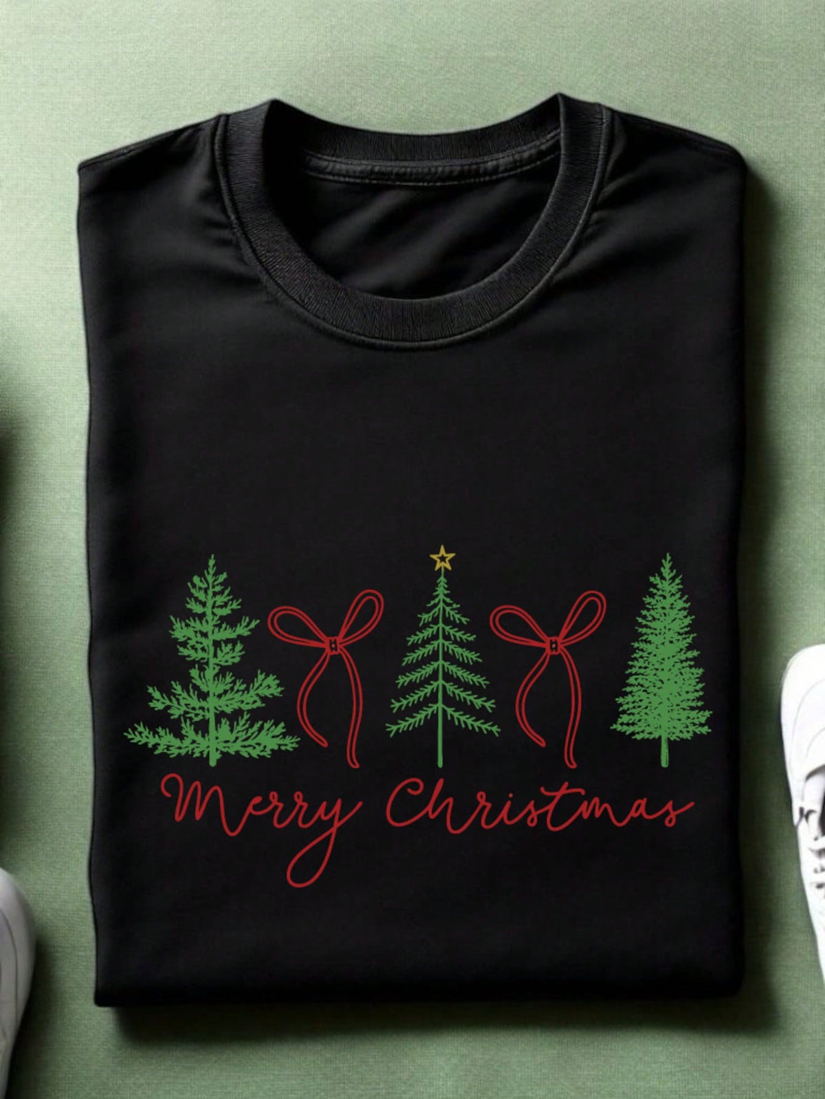 Christmas Coquette Bow T-Shirt