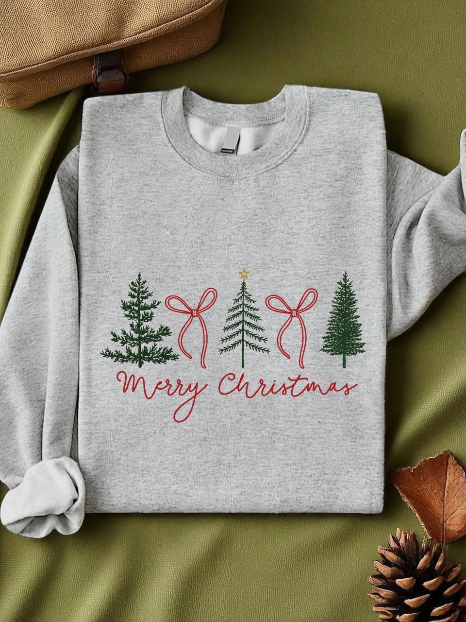Christmas Coquette Bow Sweatshirt