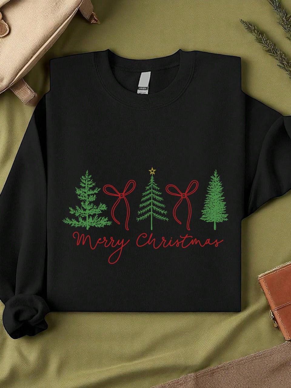 Christmas Coquette Bow Sweatshirt