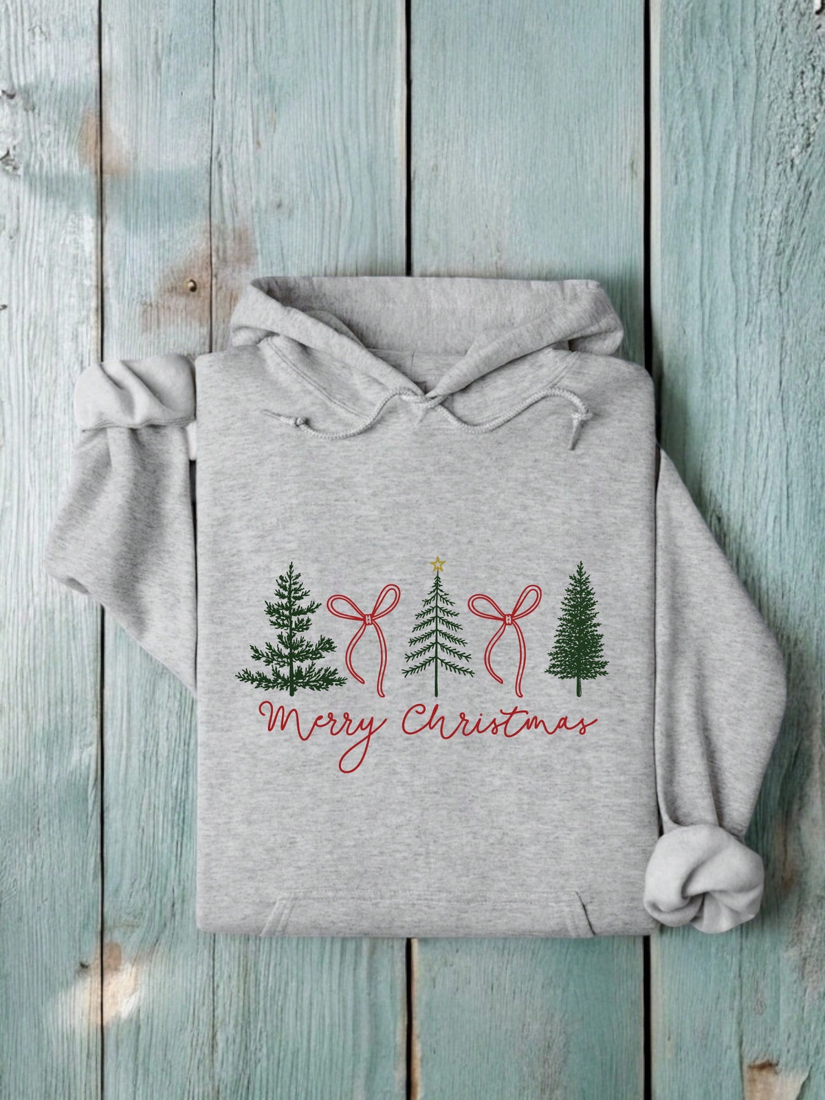 Christmas Coquette Bow Hoodie