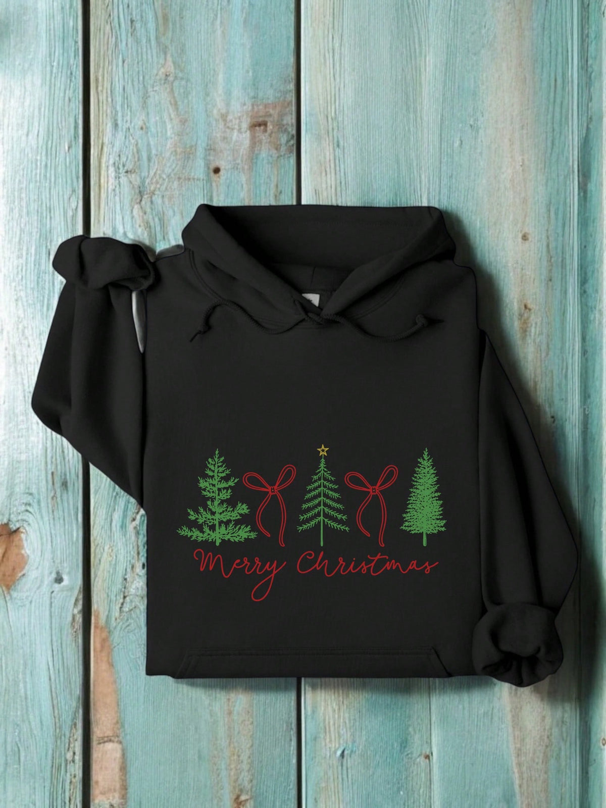 Christmas Coquette Bow Hoodie
